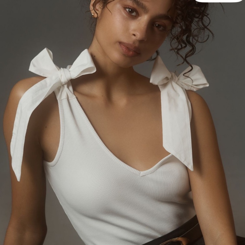 NWT Anthropologie Rafaela Bow-Tie Tank by Maeve